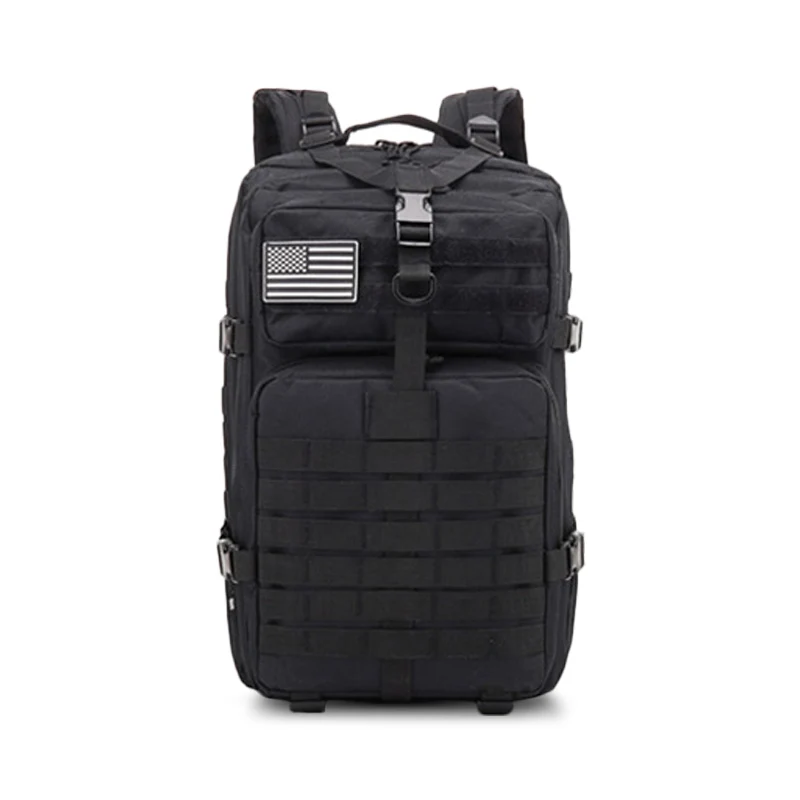 50L-Black 50 л вместительный мужской армейский военный тактический большой рюкзак Водонепроницаемый Открытый спортивный походный Кемпинг Охота 3D рюкзак сумки для мужчин - Цвет: 50L-Black