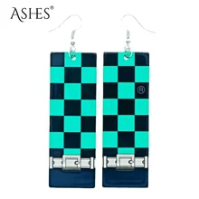 

Tanjiro Earrings Clip Stud Hook Earrings Cosplay Props Accessories Anime Demon Slayer Kimetsu No Yaiba Kamado Tanjirou Cosplay