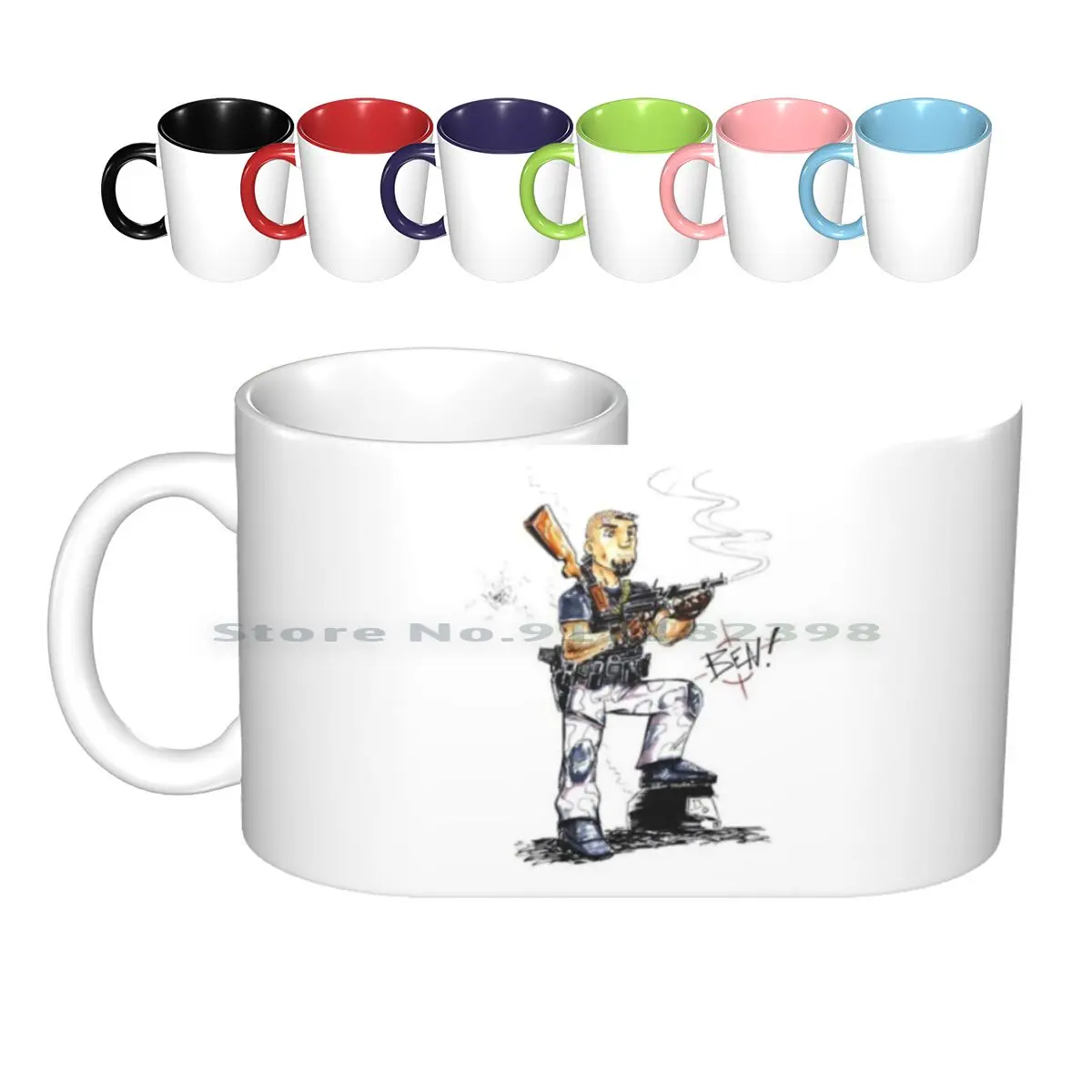 Tazze In Ceramica Di Ben Tazze Da Caffè Tazza Da Tè Al Latte Gaming Funny Black Ops 2 Black Ops 3 Black Ops Black Ops 3 Black Ops 4 Ghost Carry