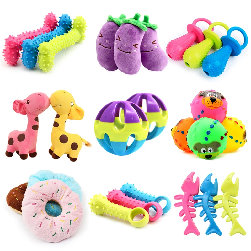 Pelota para perro mascota perros pequeños juguetes para masticar goma cachorro juguete resistente a morder dientes entrenamiento divertido interactivo suministros para perros mascota