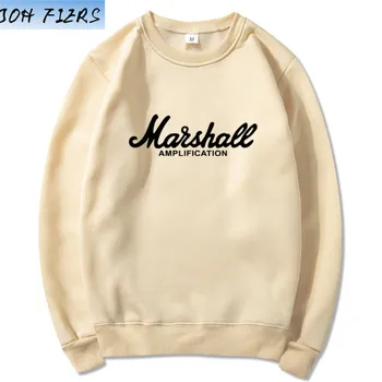 

2019 New Spring Autumn Marshall Hoodie Men Amplification Hoodies Mens Slim Hooded Sweatshirt Hip Hop Brand Streetwear Clothes