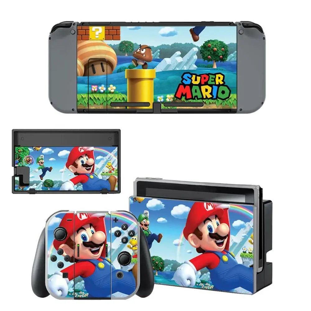 YSNS0351 Наклейки Super Mario nintendo switch для nintendo Switch консоль Joy-con контроллер док-станция Скины Виниловые - Цвет: YSNS0351
