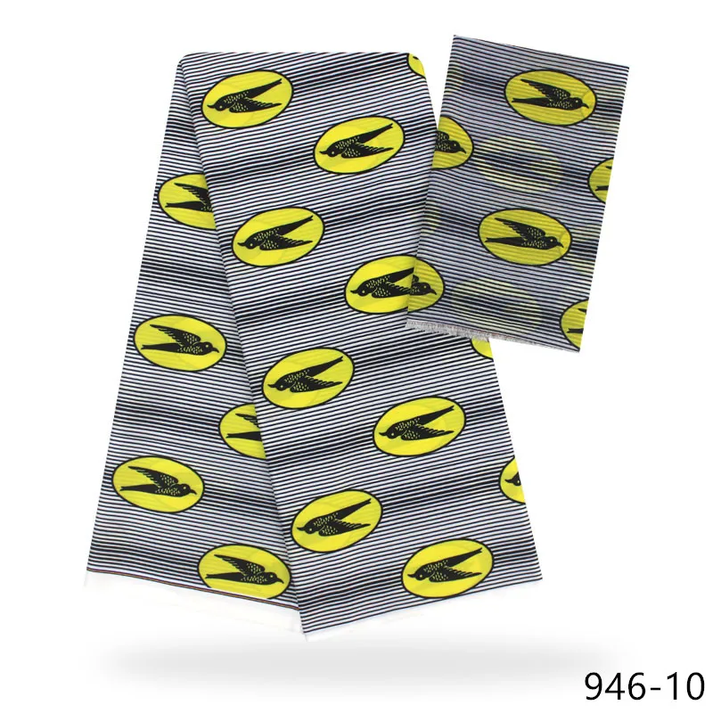 Последние стили шелк атлас шифон ткань Африканский принт ткань 4+ 2 ярд африканская ткань нигерийская Анкара 946