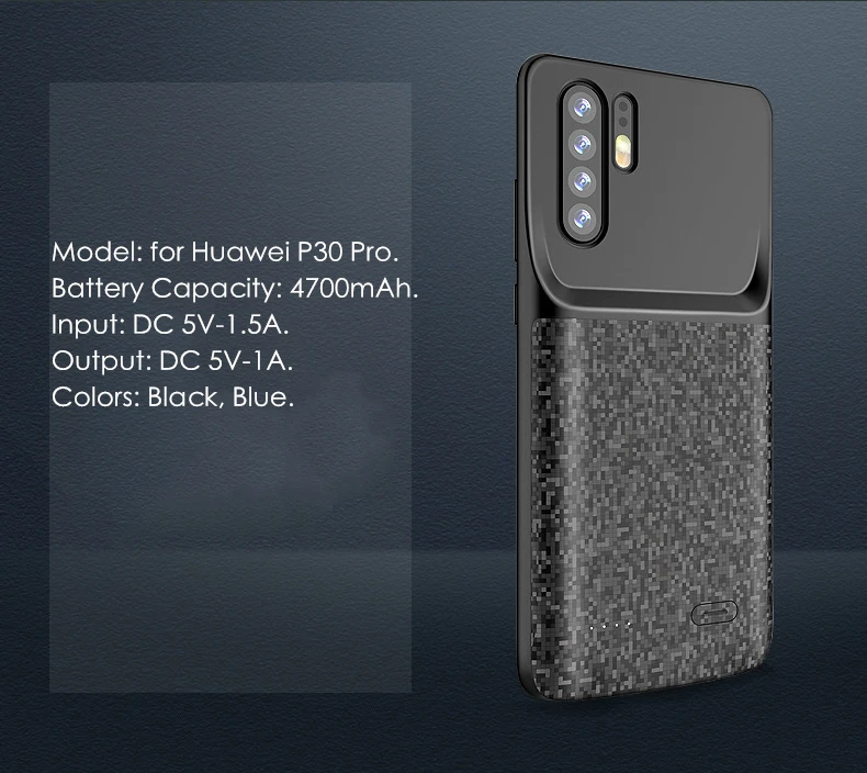 Для huawei P30 зарядное устройство чехол P30 Lite Nova 4e силиконовый ультратонкий ударопрочный Powerbank для huawei P30 Pro Чехол для батареи
