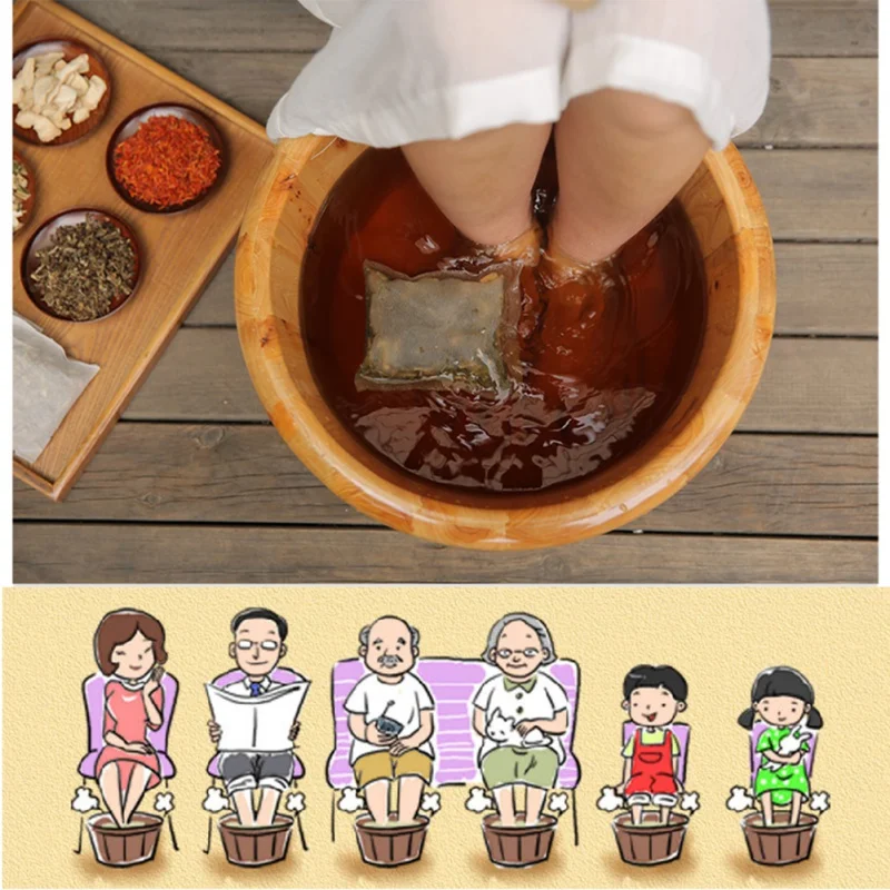 Полынь ванна для ног порошок сырости вытесняющий диспель холодной китайской медицины Ванна для ног порошок