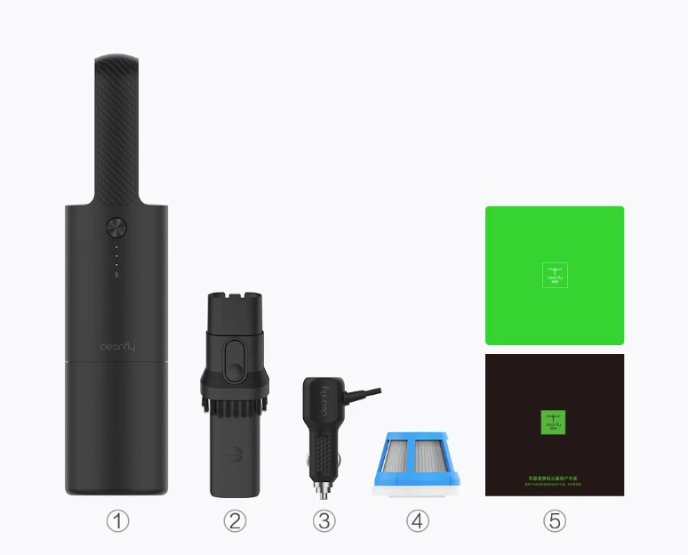 XIAOMI MIJIA Cleanfly FVQ Портативный Автомобильный Ручной вакуумный пылесос для дома беспроводной мини пылеуловитель коллектор сильное всасывание