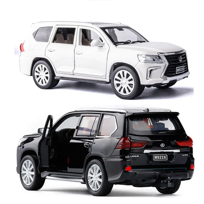 1:24 Масштаб моделирование модель автомобиля сплав Lexus LX570 литья под давлением Металл внедорожный оттягивающийся автомобиль игрушка модель Детская Коллекция подарков