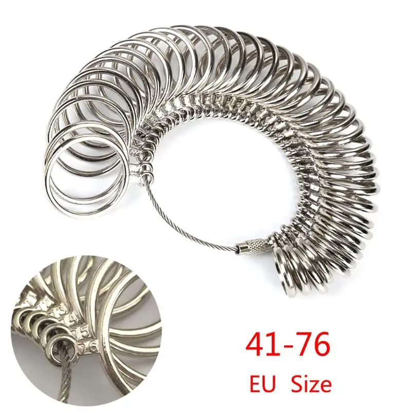 EU/JP/KR/UK полезное стандартное ювелирное изделие измерительный инструмент кольца Размер металлическое кольцо размер r измерительный прибор