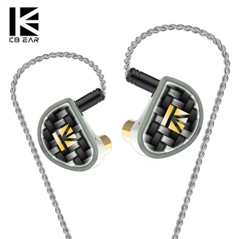 

KBEAR Diamond Diamond-Like Carbon (DLC) Coated PET Dynamic Driver In Ear Earphone Earbuds With CNC Metal Shell 2PIN Cable