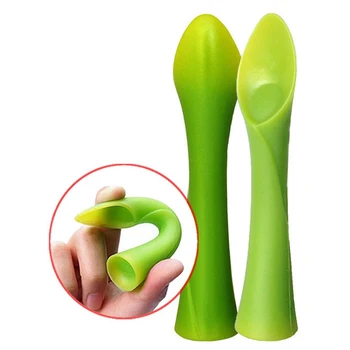 

Infant Rice Paste Training Soft Spoon Tableware Silicone Bamboo Teether For Baby Kids Learning Feeding Silicone Spoon