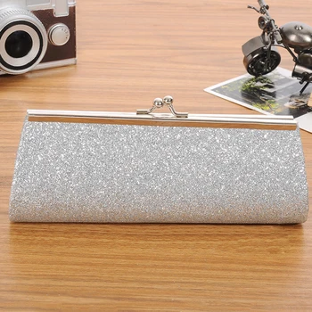

Women's Luxury Evening Bag Shiny Glitter Day Clutches Ladies Party Banquet Evening Clutch Bridal Wedding Purse with Chain