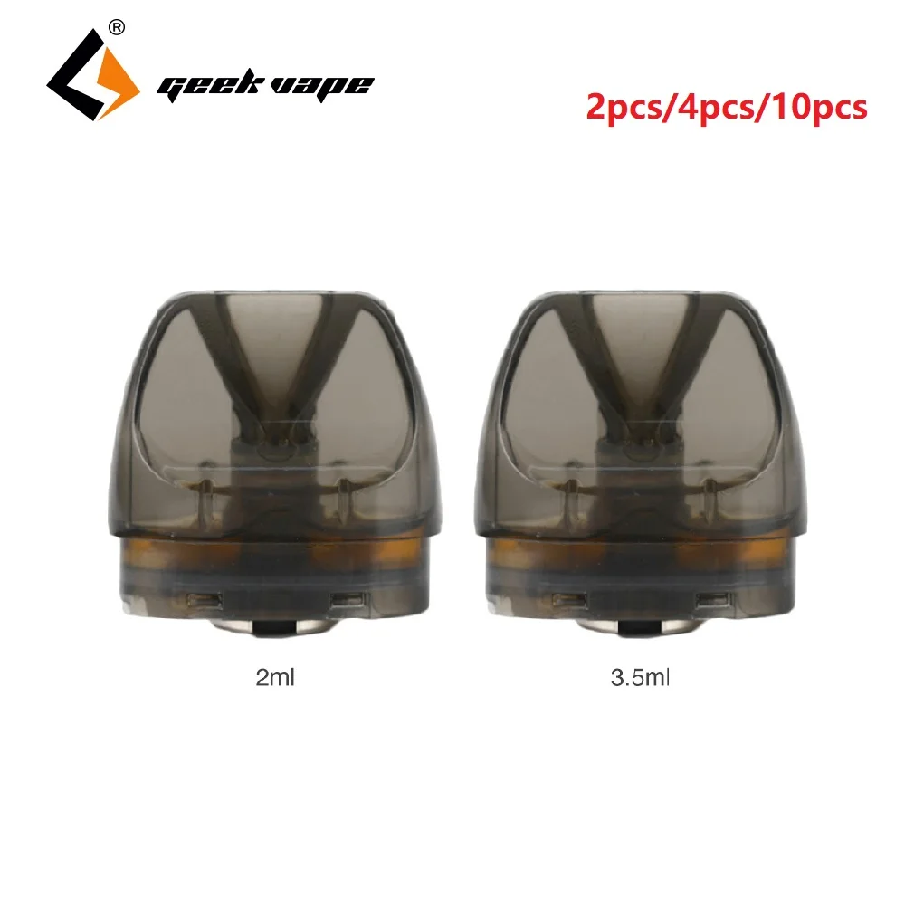 

Original 2pcs 10pcs Geekvape Bident Pod Cartridge 2ml/3.5ml Capacity E-cig Vape Pod Support DL/MTL Vaping for Bident Pod Kit