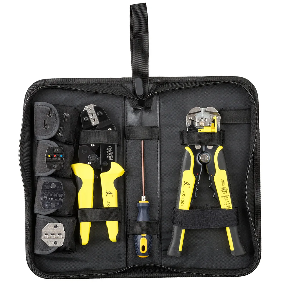 PARON-Multifunções Fio Crimper Kit, corte, crimpagem, Terminal,