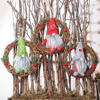 

2020 Merry Christmas Ornaments Christmas Gift Santa Tree Wreath Hanging Toy Doll Hang Decorations For Home Decor