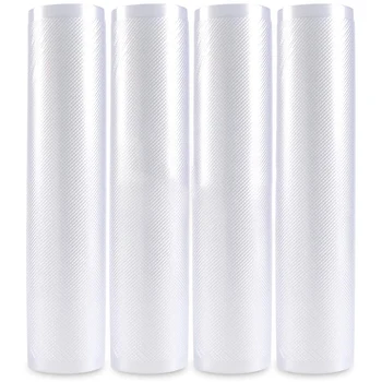 

Vacuum Sealer Bags, Commercial Grade Bag for Foodsaver and Seal a Meal Vacuum Sealers, BPA-Free and FDA Approved (4 Roll)