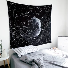 Психоделический гобелен Созвездие Галактика космический узор ковер настенный подвесной светильник-вес полиэстер ткань настенный Декор для дома
