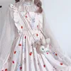 Kawaii Lolita Dress Women Sling Dresses Bunny Printed A-Line Midi Dress Sweet ► Photo 3/6