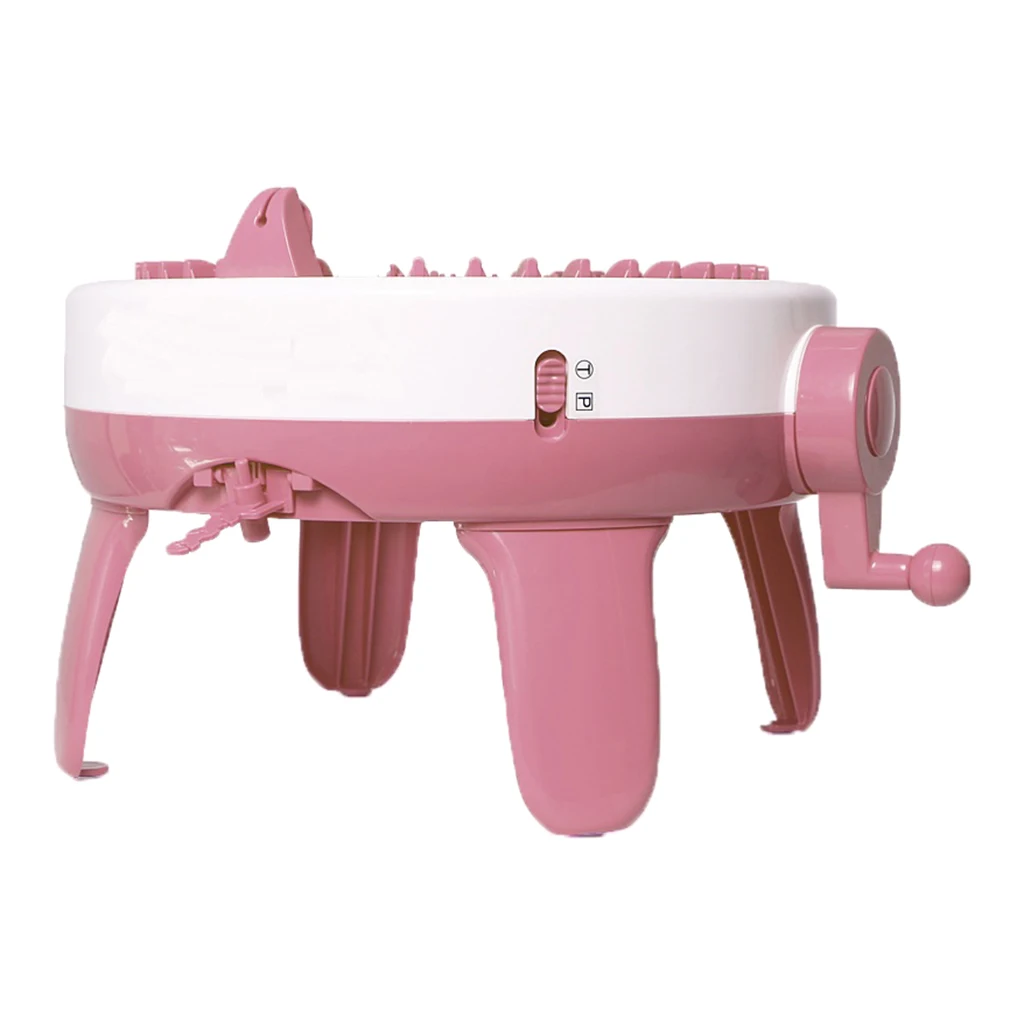 Knitting Machine, Smart Weaver Knitting Round Loom, Knitting Board Rotating Double Knit Loom Machine,40 Needles DIY Toy Set