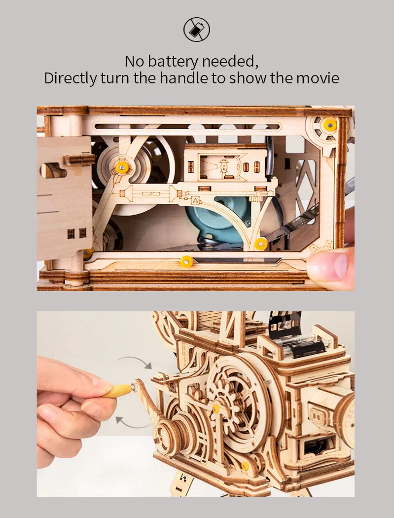 Film Projector Wooden Puzzle