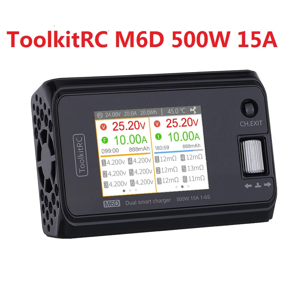 ToolkitRC M6D 500W 15A DC Dual Channel MINI Smart