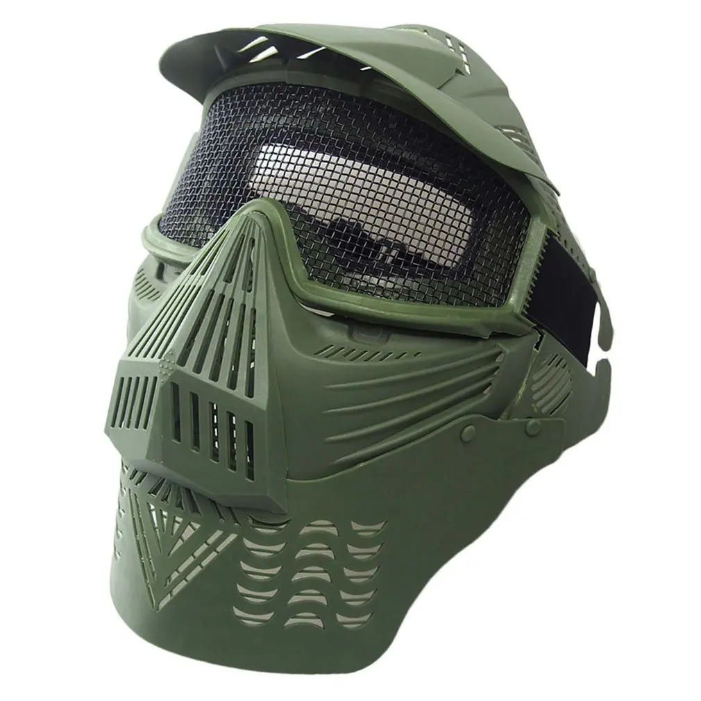 Airsoft маска для лица Уход за кожей лица маска с сеткой легкий Охотничий Тактический Открытый защитный CS Хэллоуин вечерние велосипедная маска для лица