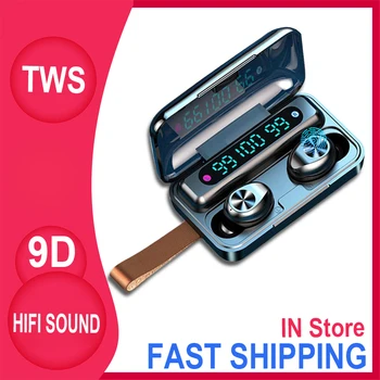 

TWS Fingerprint Touch Headset HiFI Stereo In-ear Earbuds Wireless Oringinal Headset For F9-11 Bluetooth 5.0 Earphones for iphone