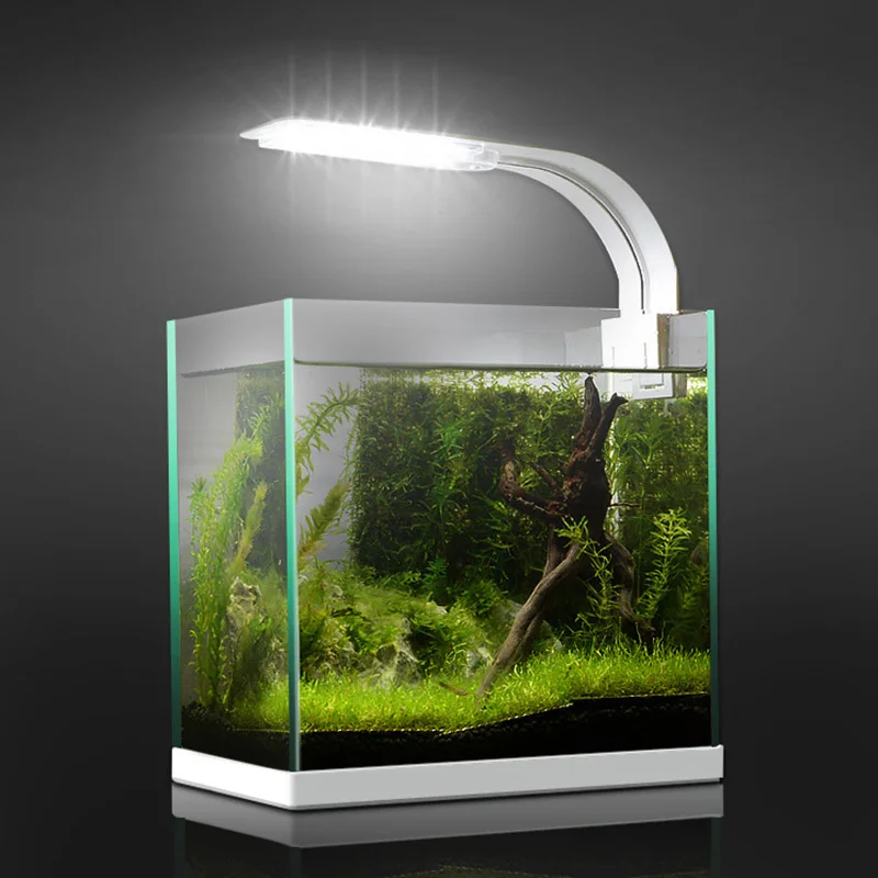 

Super Slim LED Aquarium Light Lighting Plants Grow Light Fish Tank Desk Table LED Light Clip-on Lamp