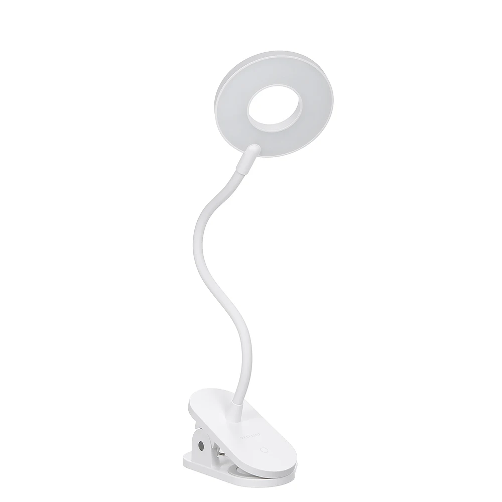 Yeelight Настольная лампа с подзарядкой от USB на зажиме, портативный сенсорный контроль, защита глаз, с регулируемой яркостью, вращающийся на 360 °, Настольный светильник для чтения
