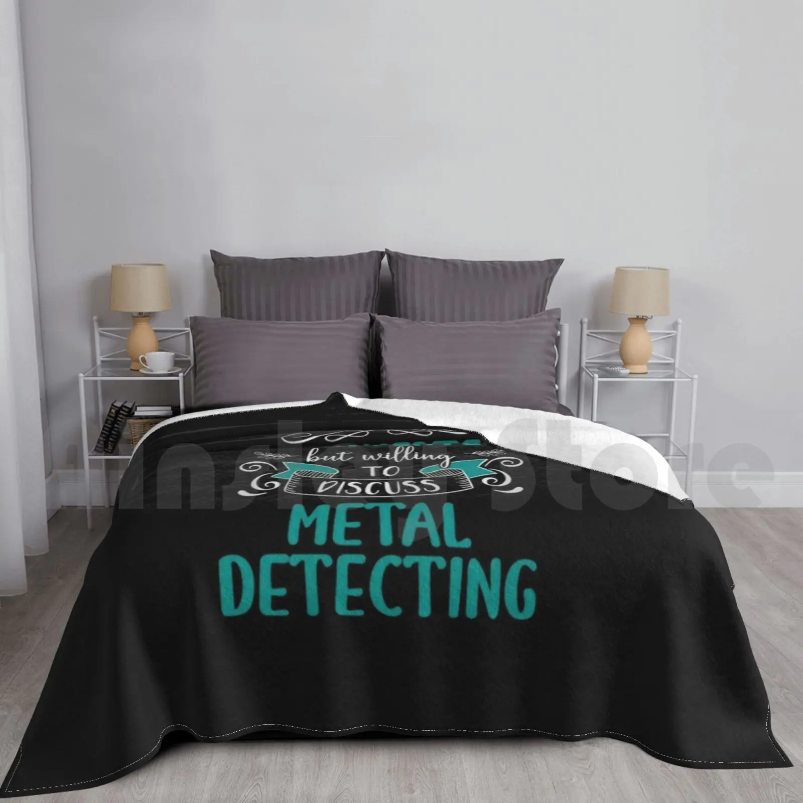 

Funny Introverted & Metal Detecting Quote Blanket For Sofa Bed Travel Introverted Introvert Shy Introvert Funny