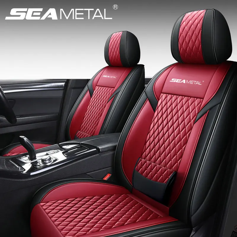 Luxury PU Leather Car Seat Covers Universal Fit