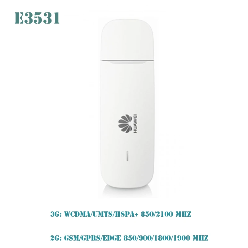 Оригинальный разблокированный модем HUAWEI E3531 3G HSPA + 21 Мбит/с USB-ключ для серфинга WCDMA