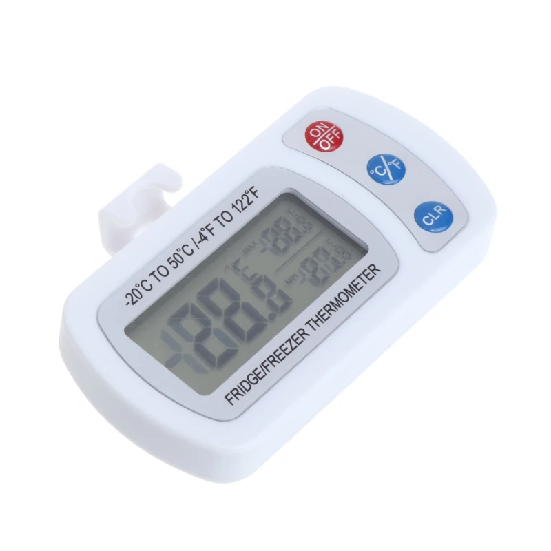 Waterproof Fridge Refrigerator LCD Thermometer Freezer with Hanging Hook Stand 10166