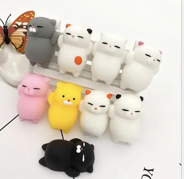 5PCS Squishy Toy Cute Animal Antistress Ball Squeeze Mochi Rising Toys Abreact Soft Sticky Stress Relief Toys Funny Gift 4