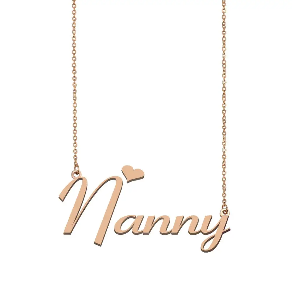Nanny Name Necklace , Custom Name 