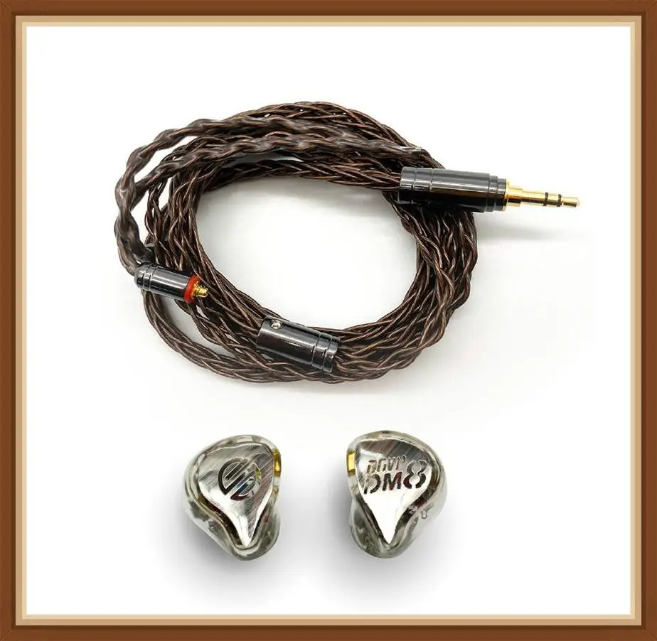 BGVP DM8 Knowles Sonion Balanced 8BA Hybrid In ear HIFI Monitor Music Noise Reduction Audiophile Musician MMCX Earphones Earbuds