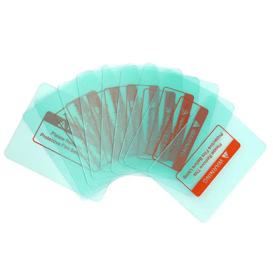 Welding Helmet Lens 10Pcs 116x90x1mm Cover Polycarbonate Transparent Protective Plate Sheet Film For Auto Darkening Welding Mask