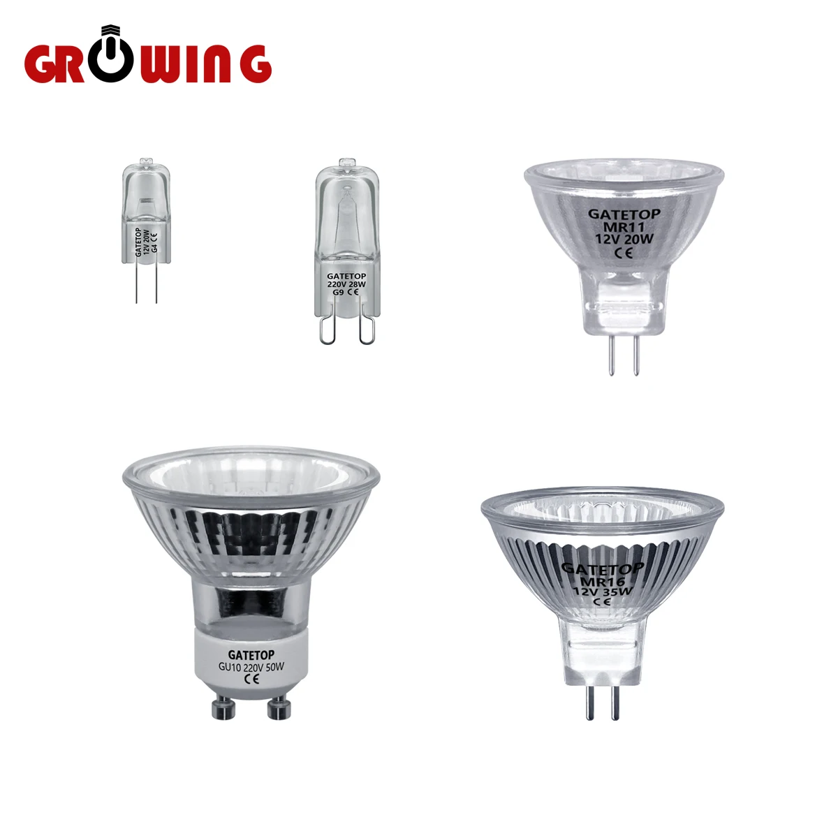 Hot Sale Halogen Lamp 20w 30w 35w 50w Gu10 Mr11 Mr16 220240v 12v