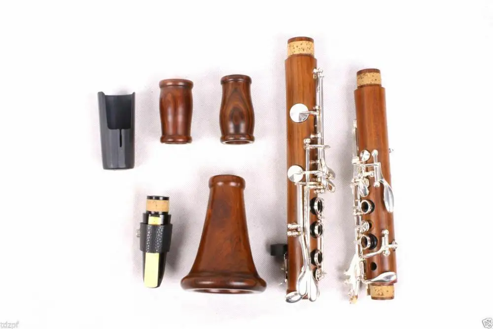 New Professional CLARINET roseWood Body Nickel Plated Key Bb Key 17 key