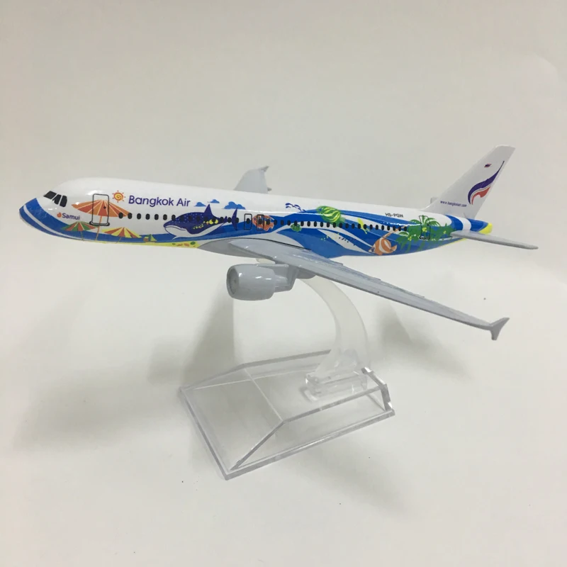 JASON TUTU 16 см, тайская модель самолета Airbus 320, модель аэроплана самолет, модель 1:400, литая под давлением металлическая игрушка-самолет 20 см Airbus