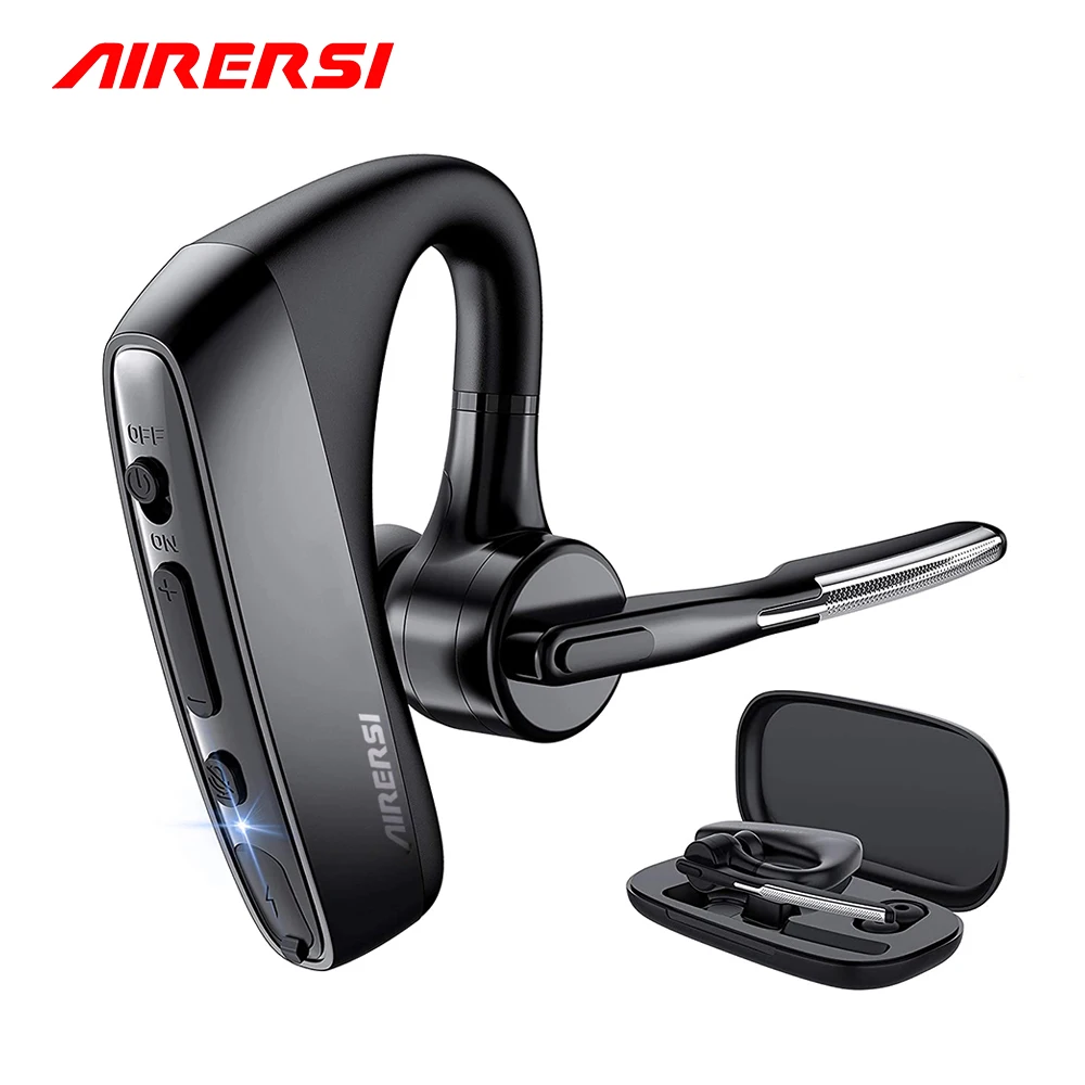 

K18 Bluetooth Earphones Wireless Headphones Stereo Handsfree Business Headset with CVC8 Dual Mic Noise Cancelling for All Phones