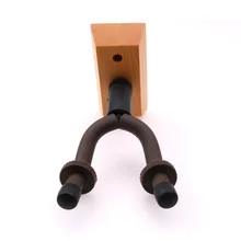 

Hot Solid Wood Guitar Stand Hanger Hook Holder Wall Mount Stand Bracket Display Fits Most Guitar Bass Easy To Install+Screws