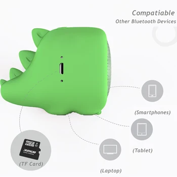 

Wireless Bluetooth Speaker Mini Cute Portable Speaker Soundbar Supports TF card hands free for baby sleeping computer speaker
