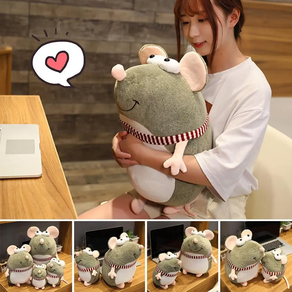 35 см Kawaii мышь талисман Подушка Мягкие плюшевые куклы игрушки животных для детей девушка комната Декор подарки на год девушки любимый