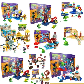 

[clearance] Plants Vs Zombies Anime Garden Maze Struck Game/future World Pirates Building Blocks Compatible Lepining Friends