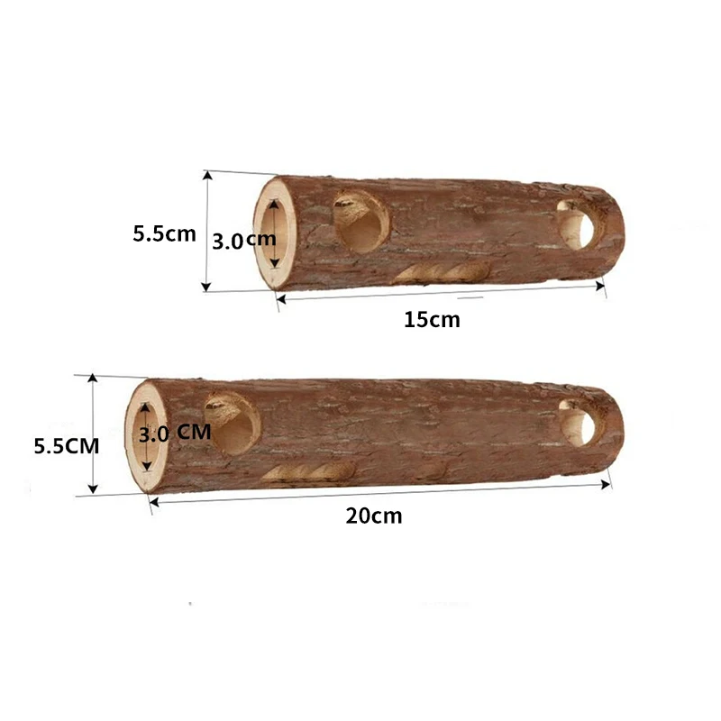 15/20 см деревянные животные тоннель Упражнение трубки жевать игрушка для кролика Ferret хомяк морской свинка, Хомяк Игрушка туннель костюм