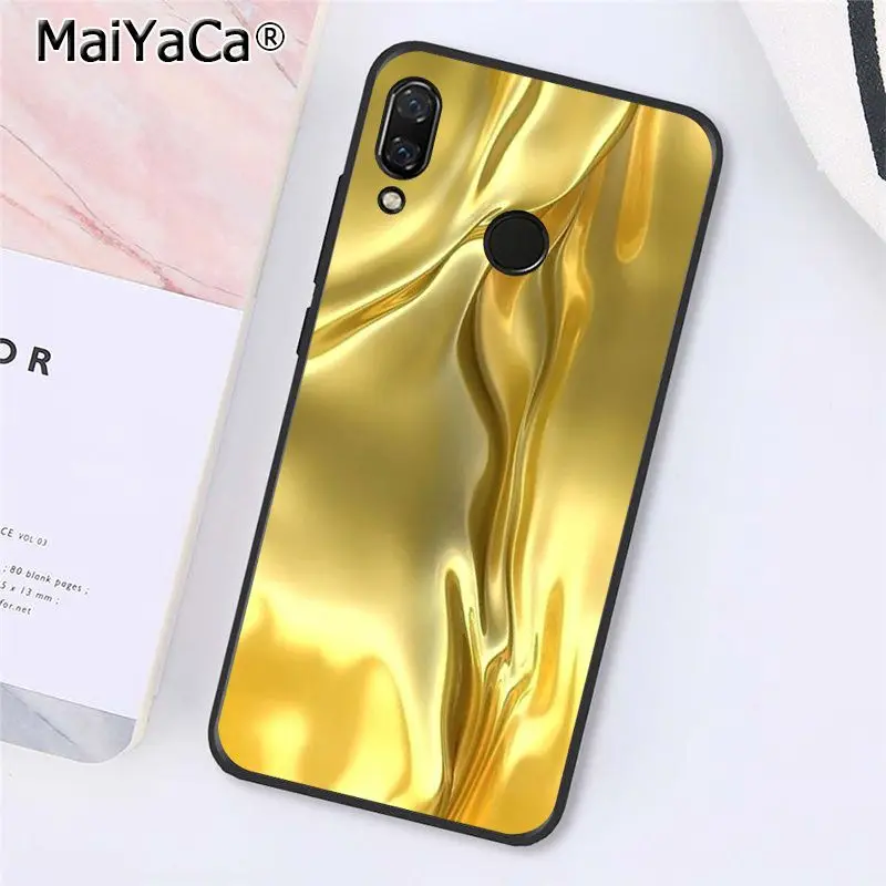 MaiYaCa черного и золотого цвета со стразами чехол для телефона для Xiaomi Redmi8 4X 6A S2 5A Redmi 5 5Plus Note7 8Pro 7A 6A - Цвет: A16
