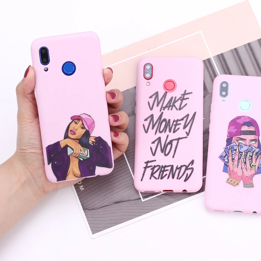 Силиконовый чехол для телефона Huawei Honor Mate 10 20 Nova P20 P30 P Smart Swag Girls Money Candy | Мобильные