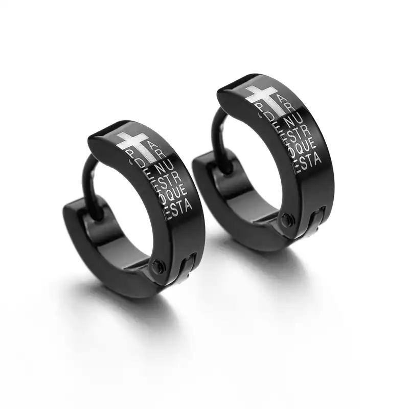 Mall серьги-кольца серебряные золотые 316L серьга-Кольцо из нержавеющей стали серьги для женщин мужчин сережки клип цветные круглые серьги в стиле панк