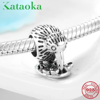 

Authentic 925 Sterling Silver Bird on the lotus Charms beads For jewelry making Fit Original European Charm Bracelets