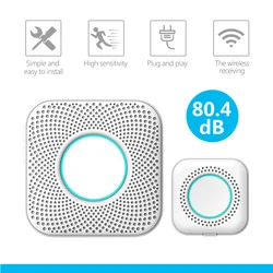 YAOSHENG – sonnette intelligente sans fil 433MHz, 36 chansons, lumière LED, bienvenue, sécurité domestique, ue, US, bouton, installation facile 